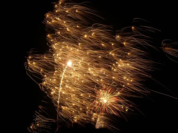 Fireworks Sky Colorful Amusement — Stock Photo, Image