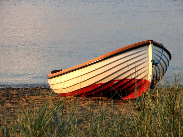 Der Strand Simrishamn Schweden Einem Sommerabend Mit Filter Zaubert Ein — Stockfoto