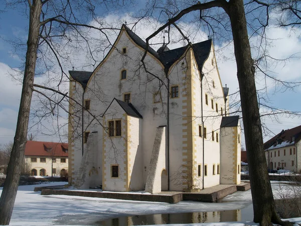 Vue Panoramique Sur Architecture Majestueuse Château Médiéval — Photo