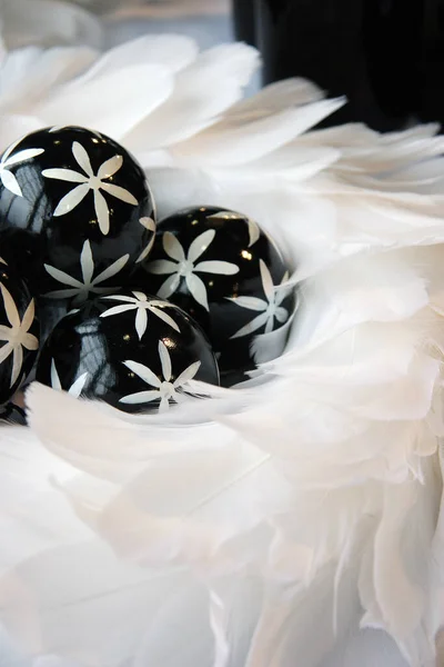 Black White Table Decoration Royalty Free Stock Photos