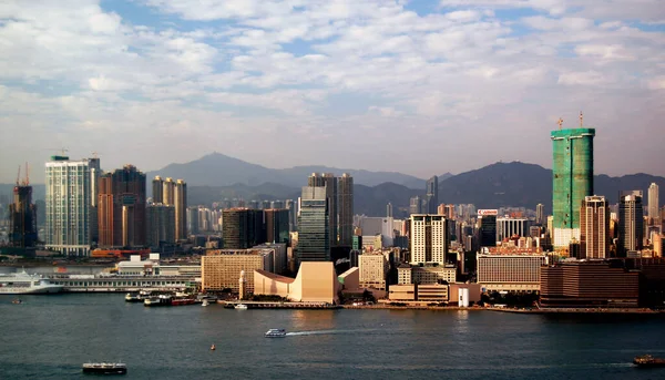 Utsikt Över Hongkong Island Från Kowloon — Stockfoto
