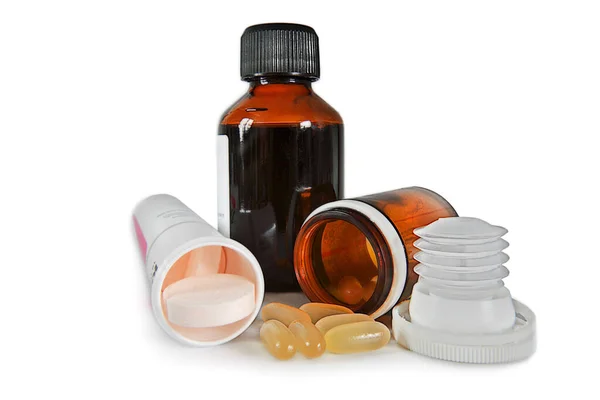 Seguro Saúde Medicina Comprimidos Comprimidos — Fotografia de Stock
