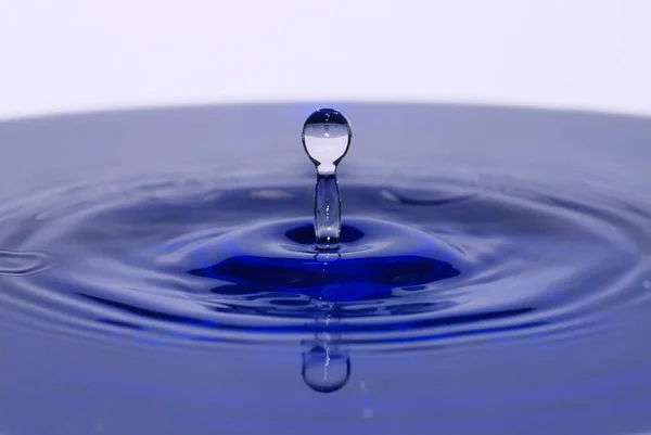 Gotas Água Respingos Água — Fotografia de Stock