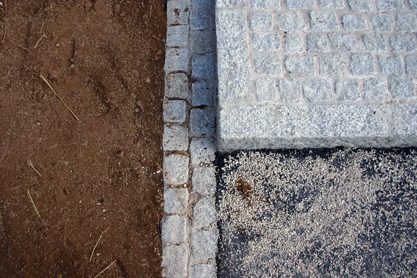 Pavimentazione Pietre Rocce Strada — Foto Stock