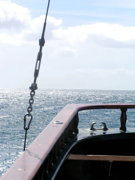 Szenische Ansicht Von Segelboot Details — Stockfoto