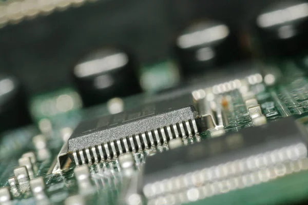 Close Electronic Circuit Board — Stock Photo, Image