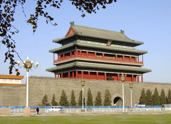 Qianmen Tor Πεκίνο Κίνα — Φωτογραφία Αρχείου