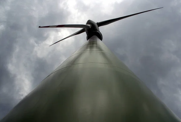 Turbiny Wiatrowe Alternatywny Wiatrak Technologia Elektryczna — Zdjęcie stockowe