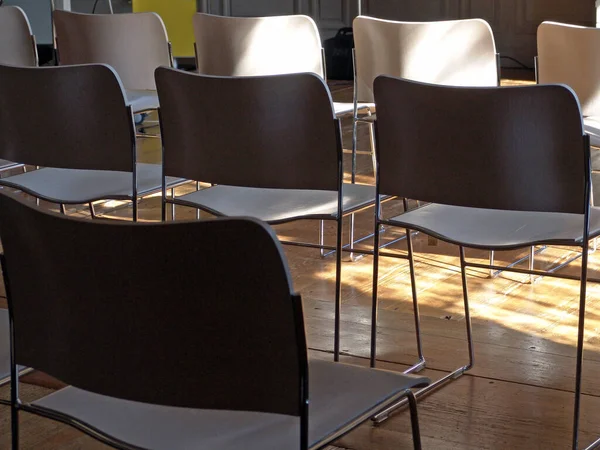 Chairs Tables Row — Stock Photo, Image