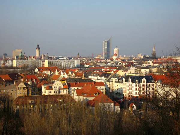 Leipzig Ciudad Más Poblada Del Estado Alemán Sajonia — Foto de Stock