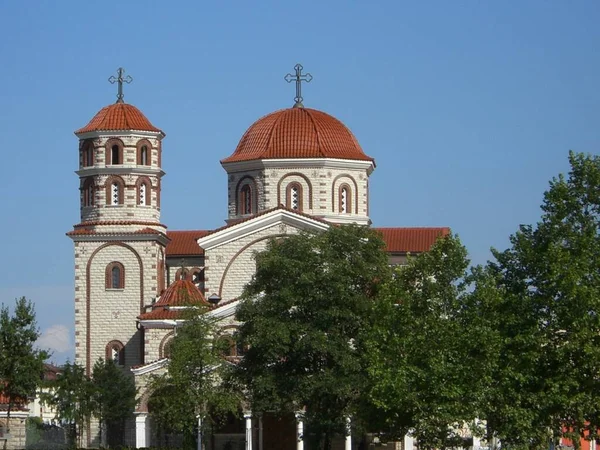 Esslingen Est Grande Église Orthodoxe Dehors Grèce — Photo