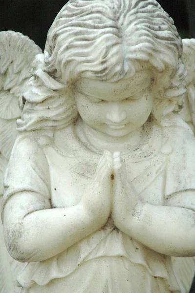 Statue Ange Dans Cimetière — Photo