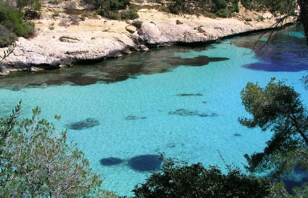 Θέα Μια Όμορφη Ακτή Της Θάλασσας — Φωτογραφία Αρχείου