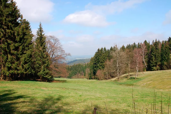 Low Mountains Thuringian Forest — Stock Photo, Image