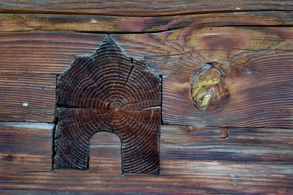 Houten Achtergrond Met Een Stam Van Een Boom — Stockfoto