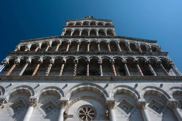 San Michele Templom Lucca Toszkána — Stock Fotó