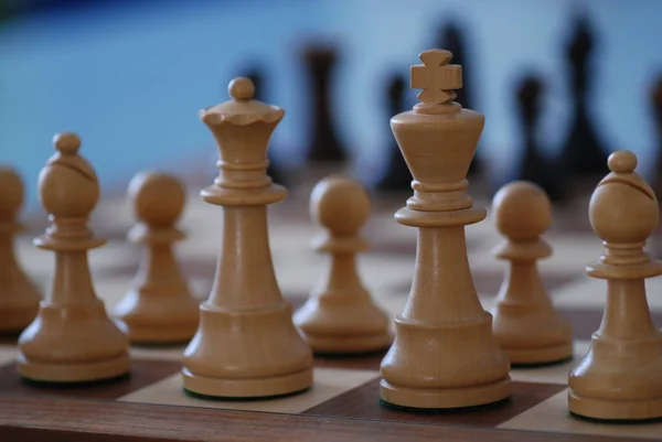 Σκάκι Επιτραπέζιο Παιχνίδι Αθλητισμού — Φωτογραφία Αρχείου