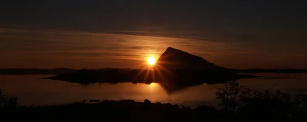 Lofoten Sobre Naturaleza Paisaje Fondo —  Fotos de Stock