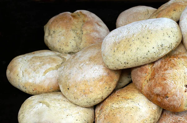 Horno Pan Hierbas Frescas — Foto de Stock