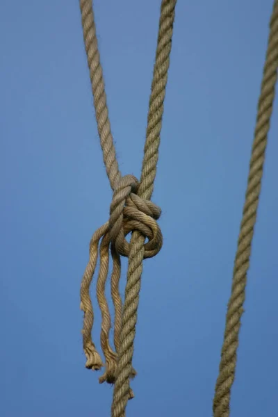 Knot Rigging Sailboat — Stock Photo, Image