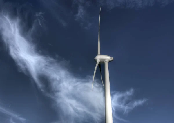 Turbinas Eólicas Moinho Vento Alternativo Tecnologia Eletricidade — Fotografia de Stock