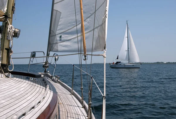 Sailing Baltic Sea Unfortunately Weather Here Sweden Nice Photo — стоковое фото