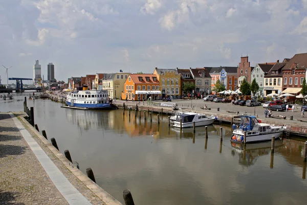 Husum Cidade Cinza Junto Mar Conhecida Por Theodor Storm — Fotografia de Stock