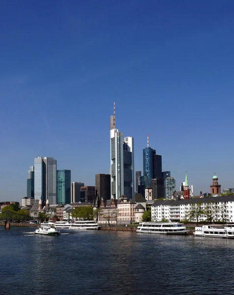 Byggnader Frankfurt City — Stockfoto