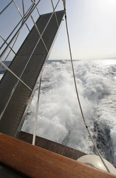 Jetty Stern Boat — Stock Photo, Image