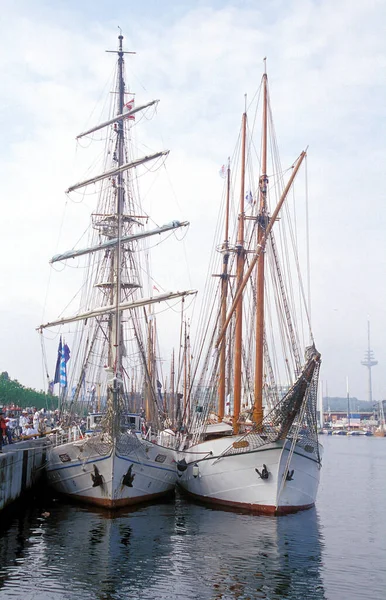 Kiel Una Ciudad Portuaria Costa Del Mar Báltico Germanys — Foto de Stock