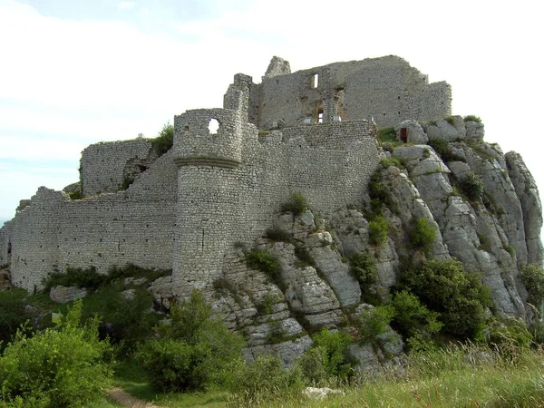 Vista Panorâmica Bela Arquitetura Medieval Fortaleza — Fotografia de Stock