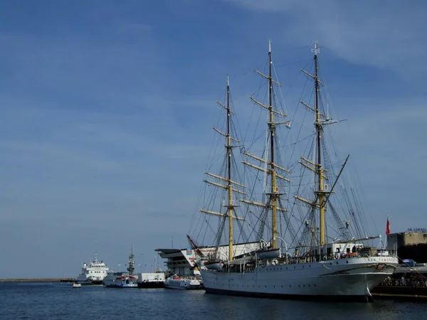 Hamnen Gdynia Vid Östersjön Polen — Stockfoto