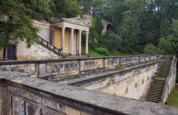 Castelo Albrechtsberg Escadas Vestidas — Fotografia de Stock