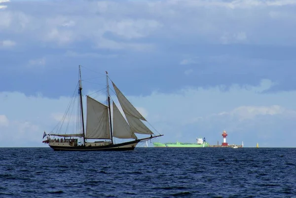 Kiels Fyr Framför Kielfjorden Från Min Synvinkel Med 300 450 — Stockfoto