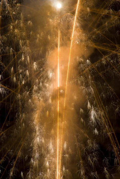 Fireworks Sky Colorful Amusement — Stock Photo, Image