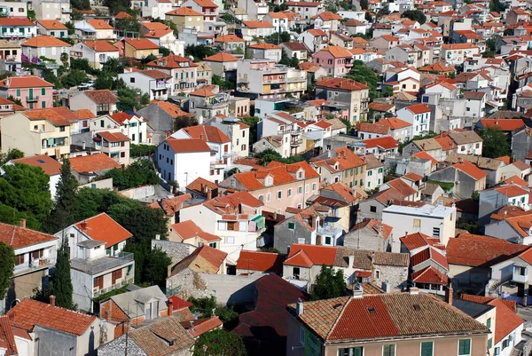 Hırvatistan Sibenik Kentindeki Konut Binalarının Manzarası — Stok fotoğraf