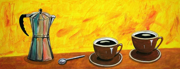 浓缩咖啡饮料 — 图库照片