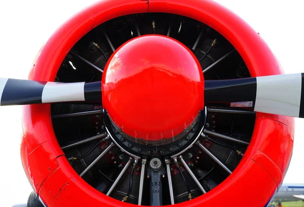 Красный Пожарный Гидрант Воздухе — стоковое фото