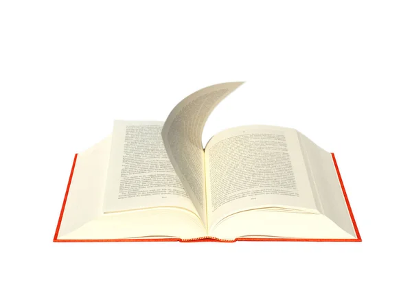 Open Book Bookmark White Background — Stock Photo, Image