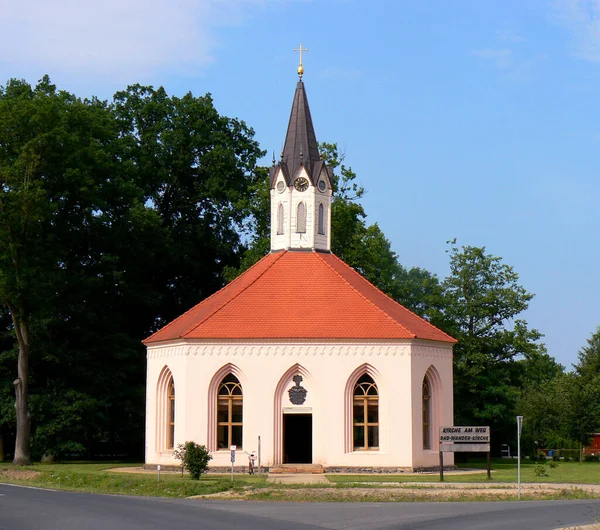 Vista Panoramica Della Vecchia Chiesa — Foto Stock