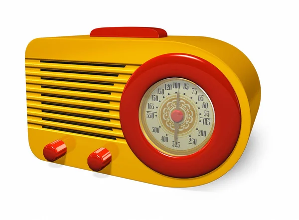 Retro Rádio Hudební Vysílání — Stock fotografie