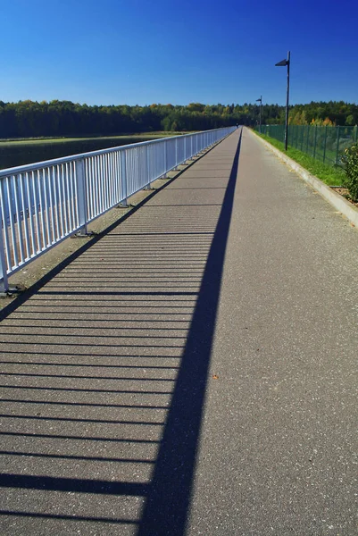 Wooden Bridge River — Stock Photo, Image