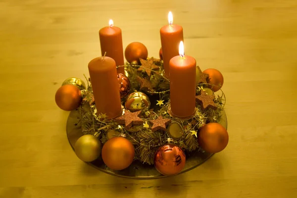 Adventskranz Advent — Stockfoto