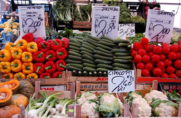 Färska Grönsaker Marknaden — Stockfoto