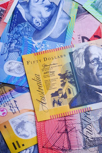 Nota Dólar Dinheiro Dólar Australiano — Fotografia de Stock