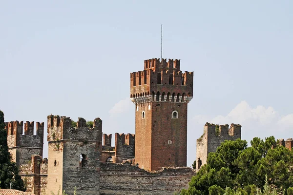 Vista Panorámica Majestuosa Arquitectura Medieval Del Castillo —  Fotos de Stock