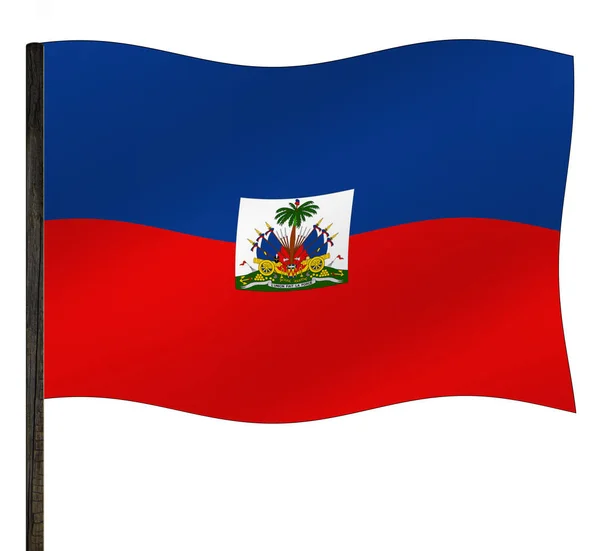 Bandeira Haiti Patriotismo Bandeira Nacional — Fotografia de Stock