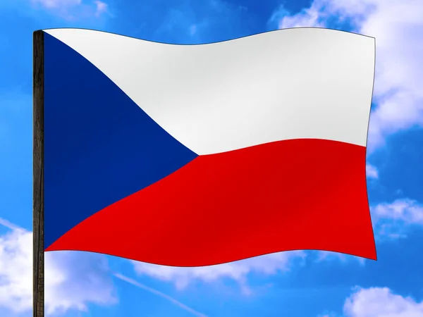 スロベニア国旗3Dレンダリング — ストック写真