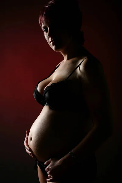 24Th Week Pregnancy — Stock Photo, Image