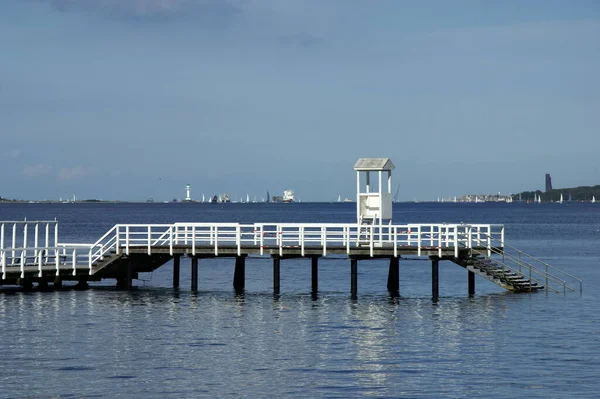 Przez Stary Nadmorski Kurort Kiel Fjord — Zdjęcie stockowe